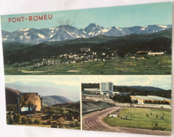 66 Sournia 1990 3 Vues Font-romeu Station 1800m Four Solaire Cnrs Lycee Cimatique Por Les Preolympiques -ed Dino - Sournia