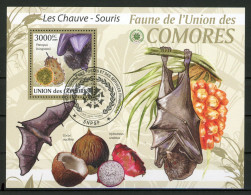 AR2-20 Comores Bloc N° 196 Oblitéré Les Chauve-souris à 10 % De La Cote   A Saisir !!! - Comores (1975-...)