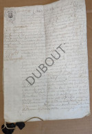 Brussel - Manuscript Perkament _ Notarisakte 1763 (V2482) - Manoscritti