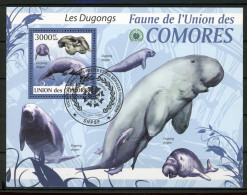 AR2-21 Comores Bloc N° 193 Oblitéré Les Dugongs à 10 % De La Cote   A Saisir !!! - Comores (1975-...)