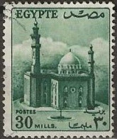 EGYPT 1953 Sultan Hussein Mosque, Cairo - 30m. - Green FU - Usados