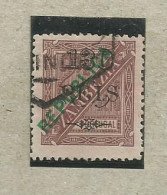 Port, Zambezia, 1914,# 73,sobrecarga Republica Verde , Usado, L685 - Zambèze