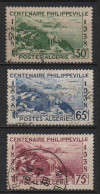 Algérie - 1938 - Centenaire De Philippeville   - N° 142 à 144  - Oblit  - Used - Oblitérés