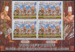 Wallis Et Futuna 2023 - Culture Et Traditions, Danse Me'e Takofe - Bloque De 4 Timbres Avec Coin Daté Neuf // Mnh - Neufs