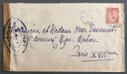 France, Divers Sur Enveloppe TAD L'ILE ROUSSE, Corse 8.1.1945 + Censure - (W1231) - Guerra De 1939-45