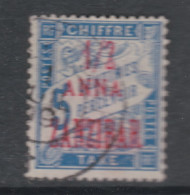 Zanzibar Taxe N° 1 O : 1/2 A. Sur 5 C. Bleu Oblitération Légère Sinon TB - Oblitérés