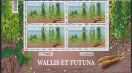 Wallis Et Futuna 2023 - Variété D'igname, Le Poa - Bloque De 4 Timbres Avec Coin Daté Neuf // Mnh - Nuevos