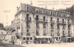 88-PLOMBIERES-LES-BAINS- HÔTEL RESTARANT CURIN PLACE DE L'EGLISE - Plombieres Les Bains