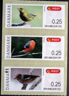 Denmark 2012 Minr.62-64 MNH (**) Birds / Vogel ( Lot  F 2415 ) ATM - Automatenmarken [ATM]