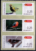 Denmark 2012 Minr.62-64 MNH (**) Birds / Vogel ( Lot  F 2418 ) ATM - Automatenmarken [ATM]