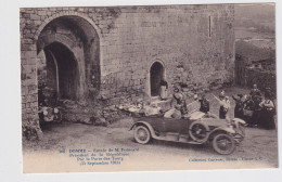 DOMME    24  DORDOGNE PERIGORD   ENTRÉE DE M.POINCARÉ (PRÉSIDENT) PAR LA PORTE DES TOURS (14 SEPTEMBRE 1913) - Domme
