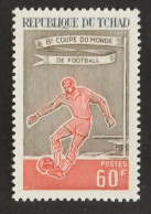 TCHAD YT 128 NEUF**MNH " COUPE DU MONDE DE FOOTBALL" ANNÉE 1966 - Tchad (1960-...)