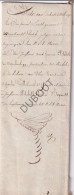 Onze Lieve Vrouw Waver - Notarisakte Mounkaertsbosch - 1817 (V2477) - Manuscrits