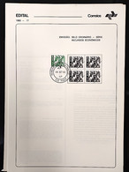 Brazil Brochure Edital 1980 17 Economic Resources Pea With Stamp CPD SP - Lettres & Documents