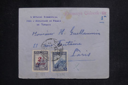 TURQUIE - Enveloppe De L'Attaché Commerciale De L'Ambassade De France à Péra Pour Paris   - L 144159 - Briefe U. Dokumente