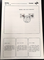 Brochure Brazil Edital 1979 26 Water Economy Dumb Work With Stamp CPD Sp - Lettres & Documents