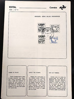 Brochure Brazil Edital 1979 11 Ordinary Stamp Economy Work Canoa With Stamp CPD SP - Brieven En Documenten