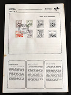 Brochure Brazil Edital 1977 12 Professions Economics Ceramic Horse With CPD SP Stamp - Lettres & Documents