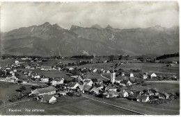 FRIBOURG VUADENS VUE AERIENNE - Circulé Affranchissement Militaire -  A. Deriaz Baulmes No 9953 - Vuadens