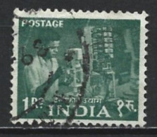 India 1955. Scott #266 (U) Telephone Factory Worker - Used Stamps