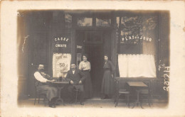 PARIS-CARTE-PHOTO- CAFE - - Cafés, Hôtels, Restaurants