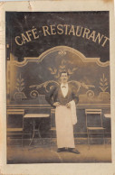 PARIS-CARTE-PHOTO- CAFE GARCON DE CAFE - Cafés, Hotels, Restaurants