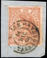 Tarragona - Edi O 96 - 50 Milm. - Fragmento Mat Fech. Tp. II "Valls" - Used Stamps