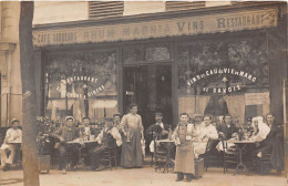 PARIS- CARTE-PHOTO- CAFE - Cafés, Hoteles, Restaurantes