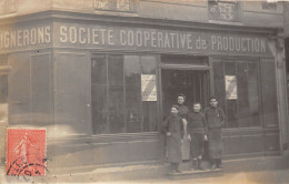 PARIS- CARTE-PHOTO- SOCIETE COOPERATIVE DE PRODUCTION - MAGASIN DE VINS - Autres & Non Classés