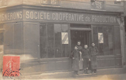 PARIS- CARTE-PHOTO- SOCIETE COOPERATIVE DE PRODUCTION - MAGASIN DE VINS - Sonstige & Ohne Zuordnung