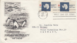 USA 1971 Antarctic Treaty 1v (pair)  FDC Ca Washington (UA160) - 1971-1980