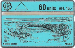 Aruba - Setar - L&G - Natural Bridge - 204B - 04.1992, 60U, Used - Aruba