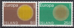 ICELAND 442-443,unused - 1970