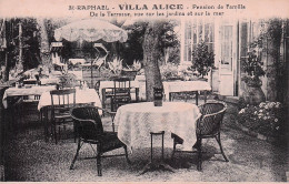 Saint Raphael - Villa Alice - Pension De Familles - Terrasse - Jardins  - CPA °J - Saint-Raphaël