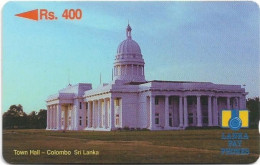 Sri Lanka - Lanka Pay Phones (GPT) - Town Hall Colombo - 15SRLA (Dashed Zero Ø, Letter B), 400Rs, Used - Sri Lanka (Ceylon)