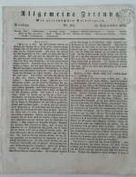 Allgemeine Zeitung 29 Settembre 1829 - Autres & Non Classés