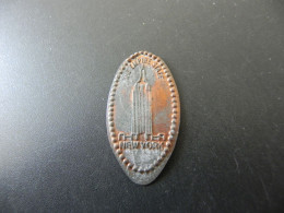 Jeton Token - Elongated Cent - USA - New York The Empire State Building - Souvenir-Medaille (elongated Coins)