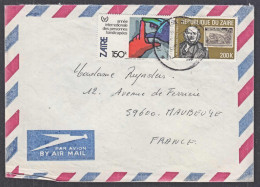 Ca0493 ZAIRE 1982, Rowland Hill & Handicappé Stamps On Kinshasa Cover To France - Brieven En Documenten