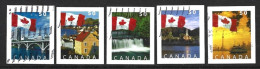 Canada 2004. Scott #2076-80 (U) Flag And Tourism Areas  *Complete Set* - Oblitérés