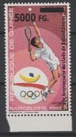 Guinée Guinea 2008 Mi. 6300 Surchargé Overprint Olympic Games Barcelona 1992 Jeux Olympiques Roland Garros Tennis - Ete 1992: Barcelone