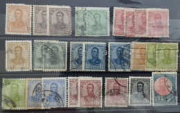 ARGENTINA - Lote 2308 - Sellos Serie General San Martín En Ovalo 1908 - Filigranas, Dentados - Usati