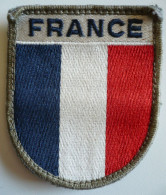 * Ecusson Brodé - Tissu - Patch - Insigne - INSIGNE D'EPAULE - MILITAIRE - FRENCH TROUP - DRAPEAU FRANCE - Patches