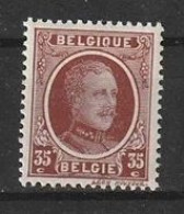 Belgie OCB  201V * MH - 1901-1930