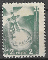 Hungary 1938 - Charity Stamp VIGNETTE (cinderella) - UT REGNET - Cristianesimo