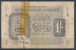 °°° UK 1 SHILLING BRITISH MILITARY AUTHORITY °°° - Britse Militaire Autoriteit