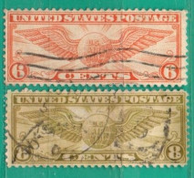 86 EE.UU 1930/34 Yvert A12, A15A,A16   (2series Completas) Usado,Usato,Used-TT: Escudo De Piloto, - 1a. 1918-1940 Afgestempeld