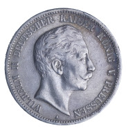 Allemagne-Royaume De Prusse Wilhelm II 5 Mark 1908 Berlin - 2, 3 & 5 Mark Silber