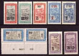MADAGASCAR - 1922/27 - Yv.145 (x2), 146, 147, 148, 149, 150, 151 & 152 - TB Neufs** - Ungebraucht