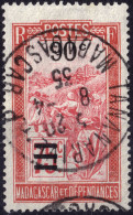 MADAGASCAR - 1935 - TàD Simple Cercle "TANANARIVE R.P. / MADAGASCAR" Sur Yv.150 90c Sur 75c - TB - Usati