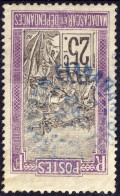 MADAGASCAR - 1927 - TàD Bleu "FIANARANTSOA / MADAGASCAR" Sur Yv.134 25c Violet & Noir - TB - Oblitérés